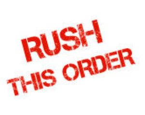 Rush Delivery (Order Total is less than $100.00)