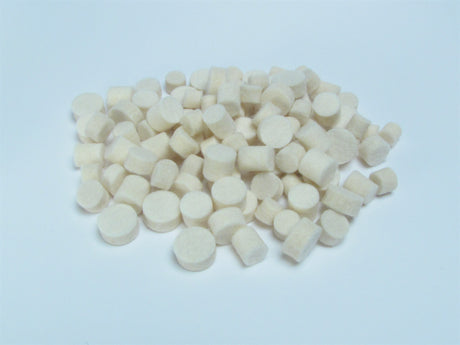 A96 Assortment of 100 White Felt Bumpers-Ferree's Tools