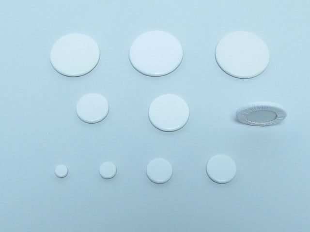 B33 7-20.5mm White Kid Leather Pads-Ferree's Tools