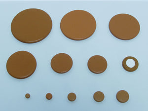 B40M 54-70mm Plain Sax Pads-Imported Felt