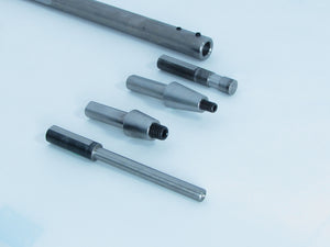 Z60-14 Straight Mandrel with 14A, 14B, 14C and 14D adaptors, Back to Front